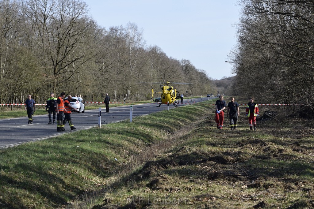 Schwerer VU Krad Fahrrad Koeln Porz Alte Koelnerstr P055.JPG - Miklos Laubert